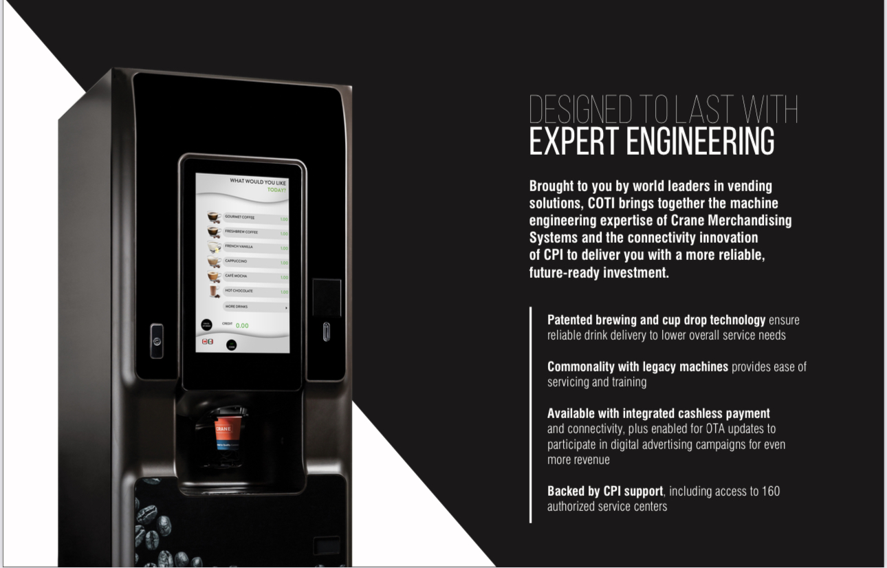 Glossy black Bean Machine engineering detail